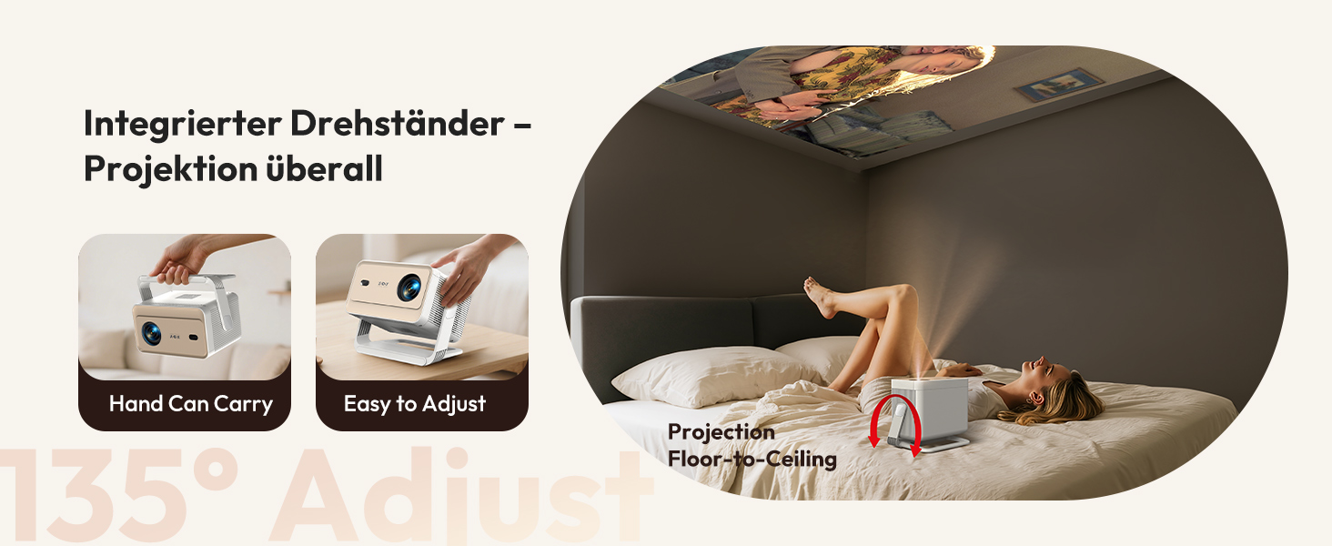 Проектор Smart Beamer N6 Pro: 4K, Full HD, WiFi 6, Автофокус, Netflix, Android/iPhone, для дому та на вулицю