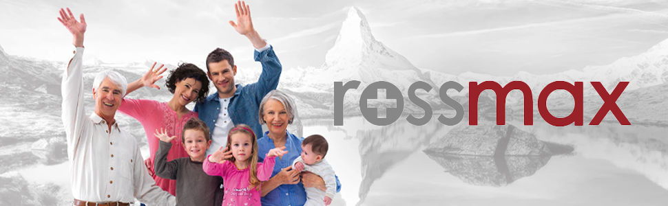 Тонометр ROSSMAX X5 BT з Bluetooth – вимірювання на плечі, автоматичний, клінічно перевірений. Виявлення AFib та PC, LCD-дисплей.