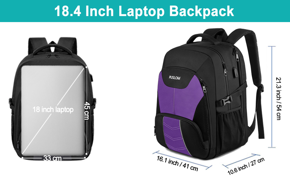 Чоловічий рюкзак 55L, великий, водовідштовхуючий, з відділенням для ноутбука 18.4