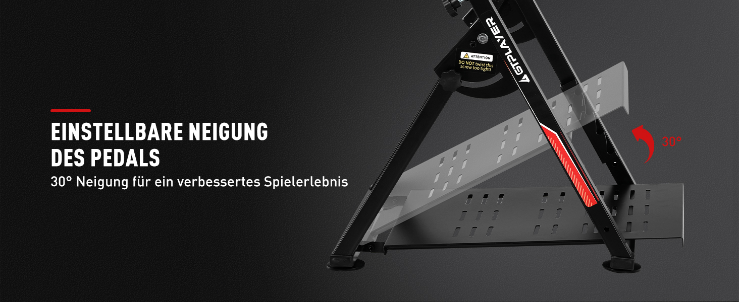 Ігровий стійка-держак для керма GTPLAYER Racing Wheel Stand з кріпленням для КПП V1 V2, регульований нахил, для PS4, Xbox, PC (червоний)