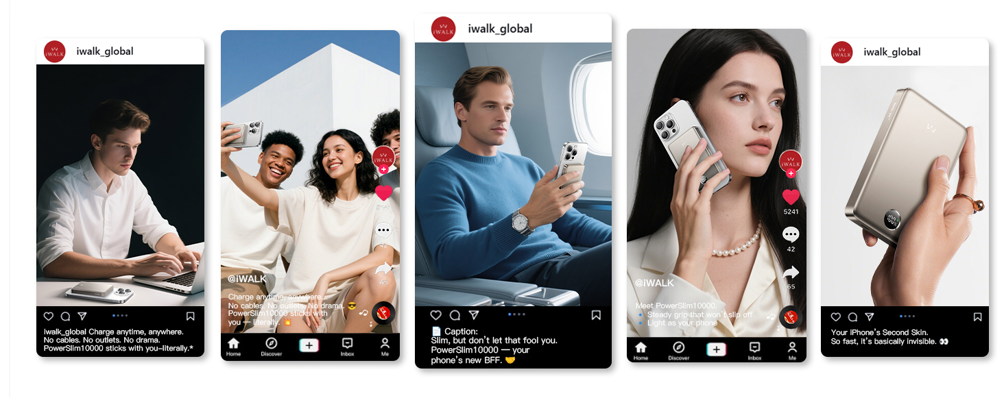 iWALK Powerbank MagSafe 5000mAh з LED-дисплеєм: компактний зарядний акумулятор для iPhone 17/16/15/14/13/12