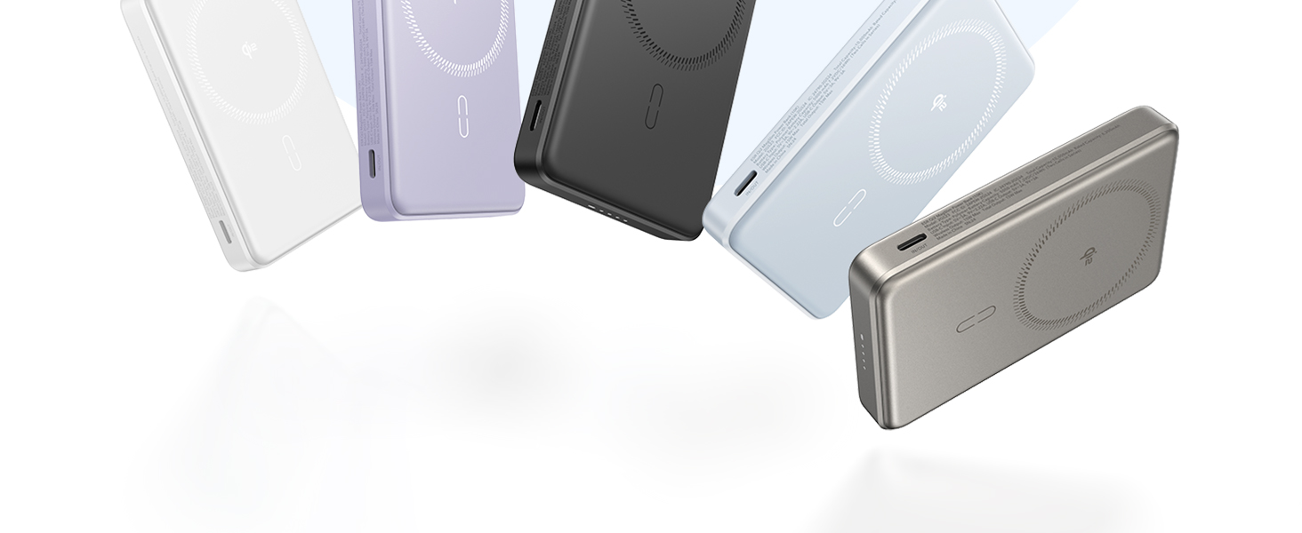 Power Bank ESR MagSafe 10000mAh, QI2, Бездротова Магнітна, 15W, USB-C, для iPhone/Pixel, Білий