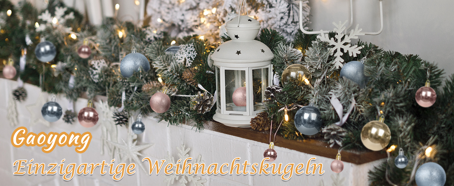 Гайонг Новорічні кулі для ялинки, 16 шт, Червоні новорічні кулі, Декорації для ялинки, для святкування Різдва з родиною та друзями. Червоний, 16 шт.