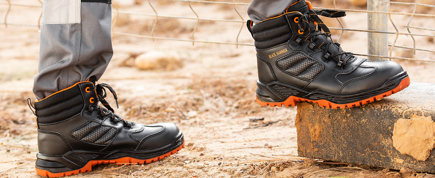 Чоловіче робоче взуття Black Hammer 8844Sicherheitsschuh, чорний, 42 EU