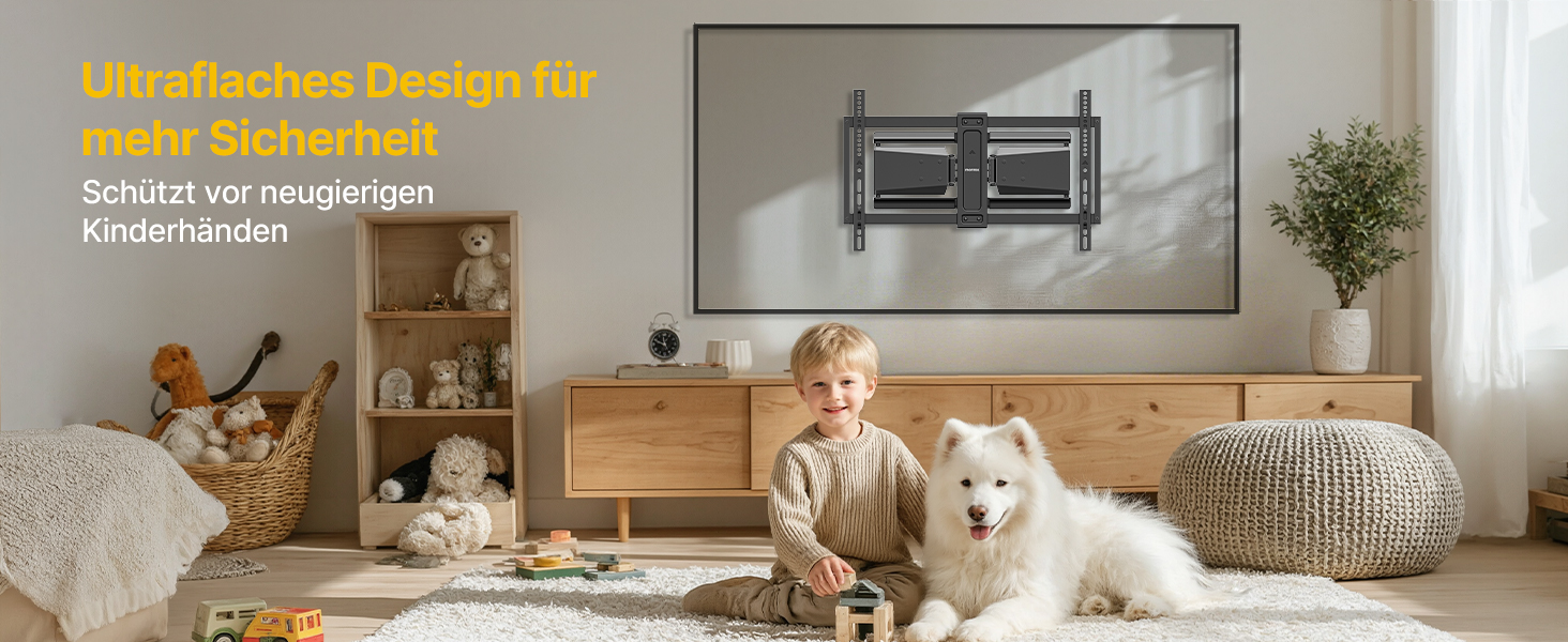 Настінне кріплення для телевізора monTEK Ultra Slim 37-90 дюймів (до 85 кг), поворотне, з похилом, висувне, VESA 600x400
