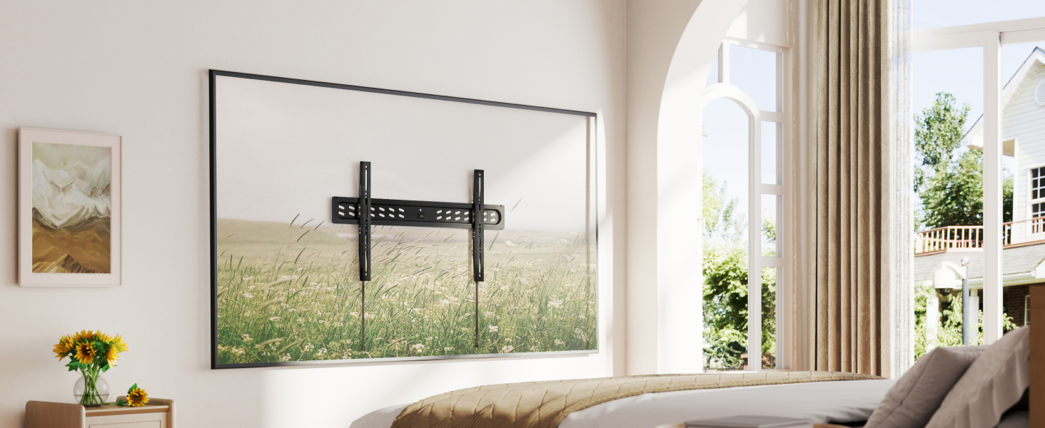 Настінний кронштейн для телевізора monTEK Ultra Slim (43–95 дюймів), фіксований, до 68 кг, VESA 800x400 мм
