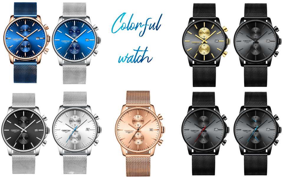 Годинник чоловічий GOLDEN HOUR: стильні хронографи з кварцовим механізмом, міцний корпус із нержавіючої сталі, водонепроникність, елегантний дизайн (Золотий/Чорний циферблат)