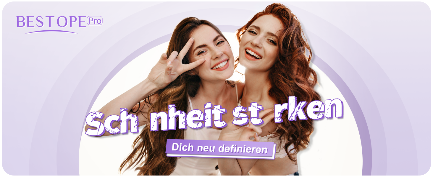 BESTOPE PRO Локкенстаб: Набір для створення локонів 5 в 1 з плойкою, термощіткою, 3 локкенстабами (9мм-25мм) для великих локонів, 13 температур, керлер для волосся з термозахисним покриттям, рукавичка, затискач, колір Nordlicht Lila