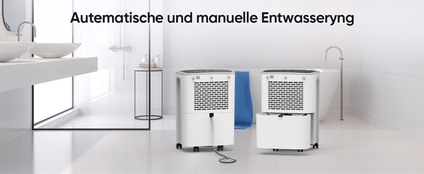 Електричний осушувач повітря COLAZE 12л/24г з автоматичною відтайкою, датчиком рівня води та низьким рівнем шуму (36дБ) для квартири, підвалу (повітряний вихід зверху)