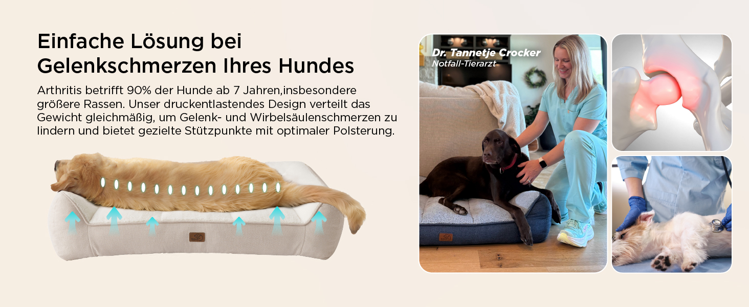 BEDSURE Лежанка для собак великих порід - 106x76 см, товста, з водонепроникною наволочкою, антиковзаюча, з м'якого плюшу Sherpa, темно-сіра