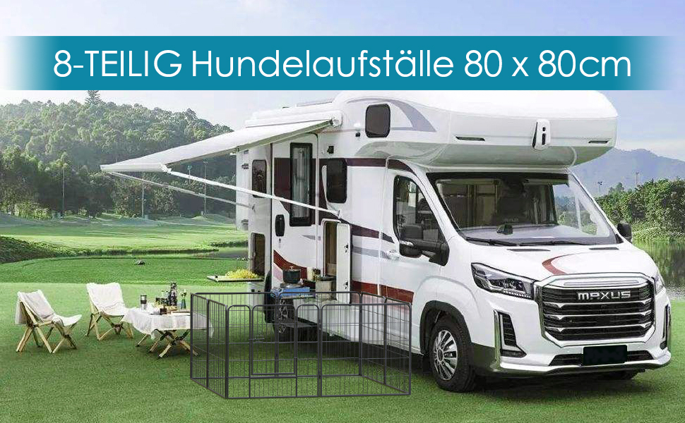 Металевий вольєр для цуценят та собак, 12-секційний загін, висота 60 см, для собак та цуценят