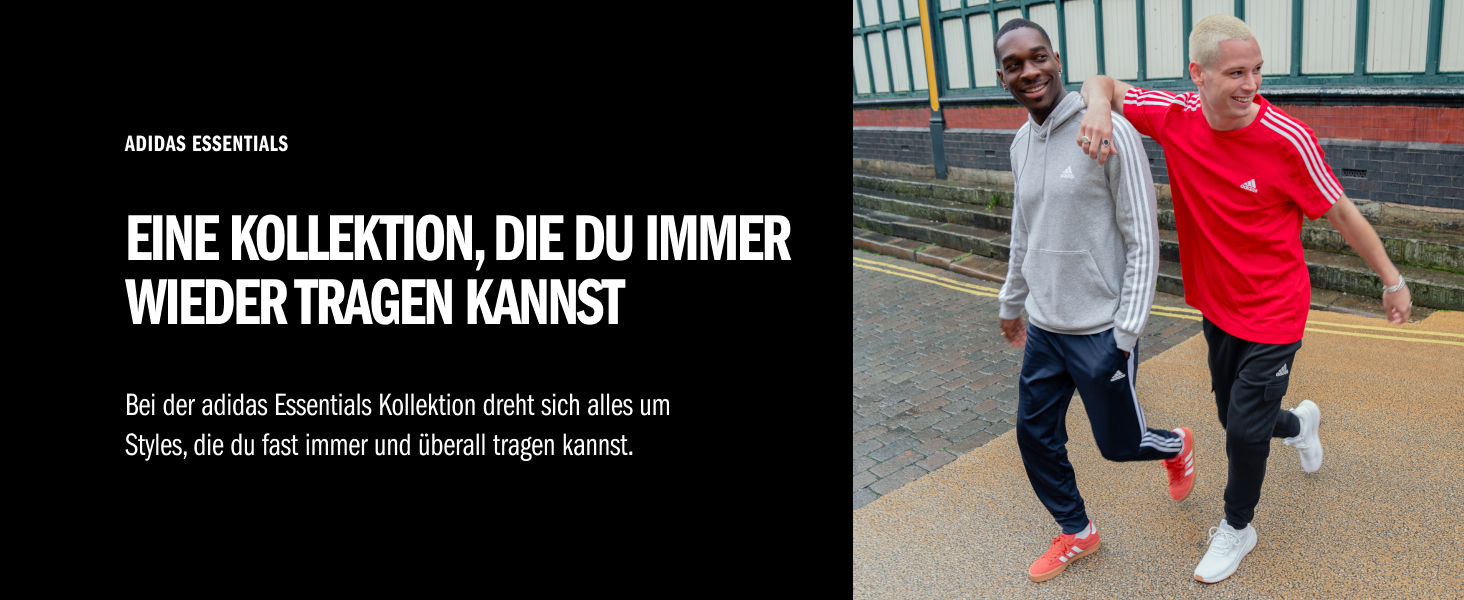 Чоловіча толстовка-худі Adidas Essential Three Stripes на блискавці, френч-террі, чорна/біла, розмір XL