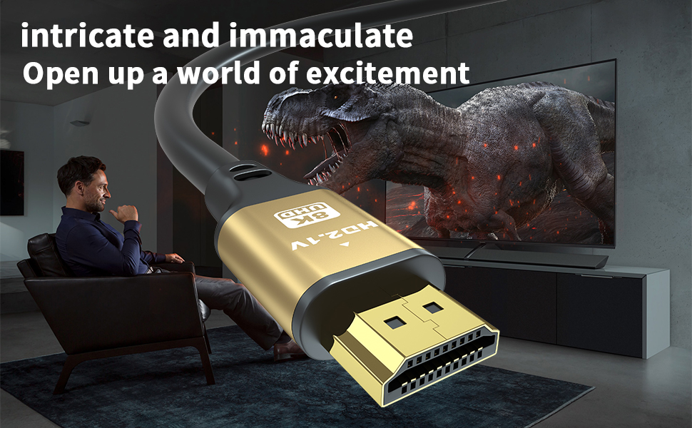 HDMI кабель 4K 1M (золотий): підтримка 4K@60Hz, 18Gbps, Ultra HD, Ethernet, Audio Return, 3D, HDR, ARC, сумісний з Xbox, PS5/PS4, HDTV, Laptop