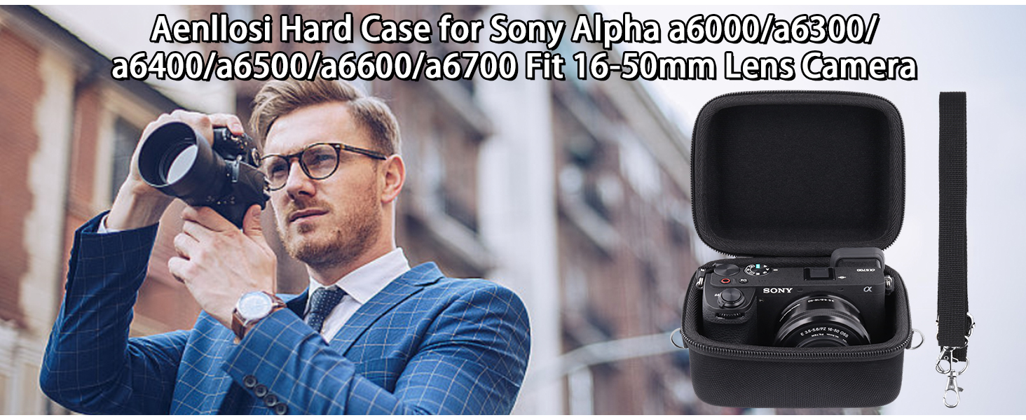 Чохол для камери Sony Alpha 6000/6300/6400/6500/6700 Aenllosi, чорний (тільки чохол)