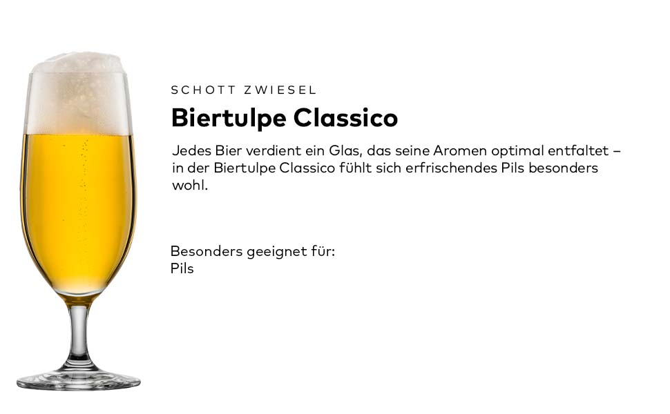 Набір келихів для пива SCHOTT ZWIESEL Classico 0,3 л (6 шт) з кришталю Tritan, Німеччина - для Pilsner