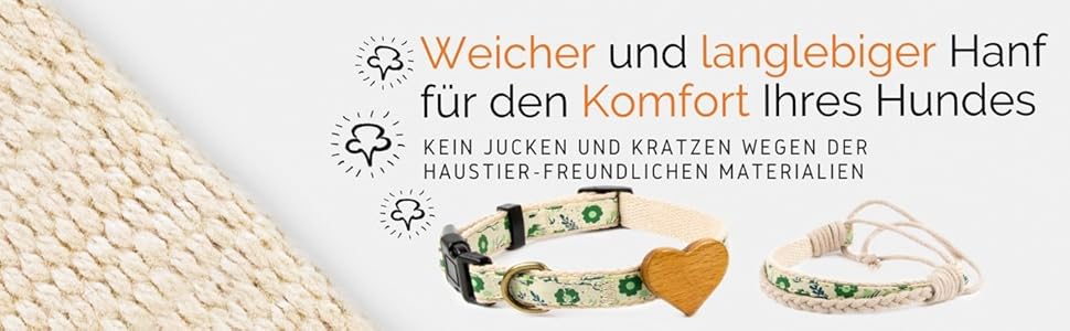 Нашийник для собак Pettsie з серцем та браслетом дружби, регульовані розміри S та M, комфортний дизайнерський льон, міцний та довговічний, чудовий подарунок для любителів собак (35,6 - 50,8 см (M), Зелений)