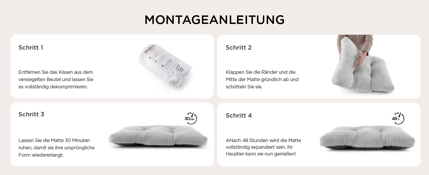 Крісло-лежанка для собак BEDSURE XL - велике, 104x69x8 см, сіре. Лежанка для собак з антиковзним дном, м'яка та зручна.