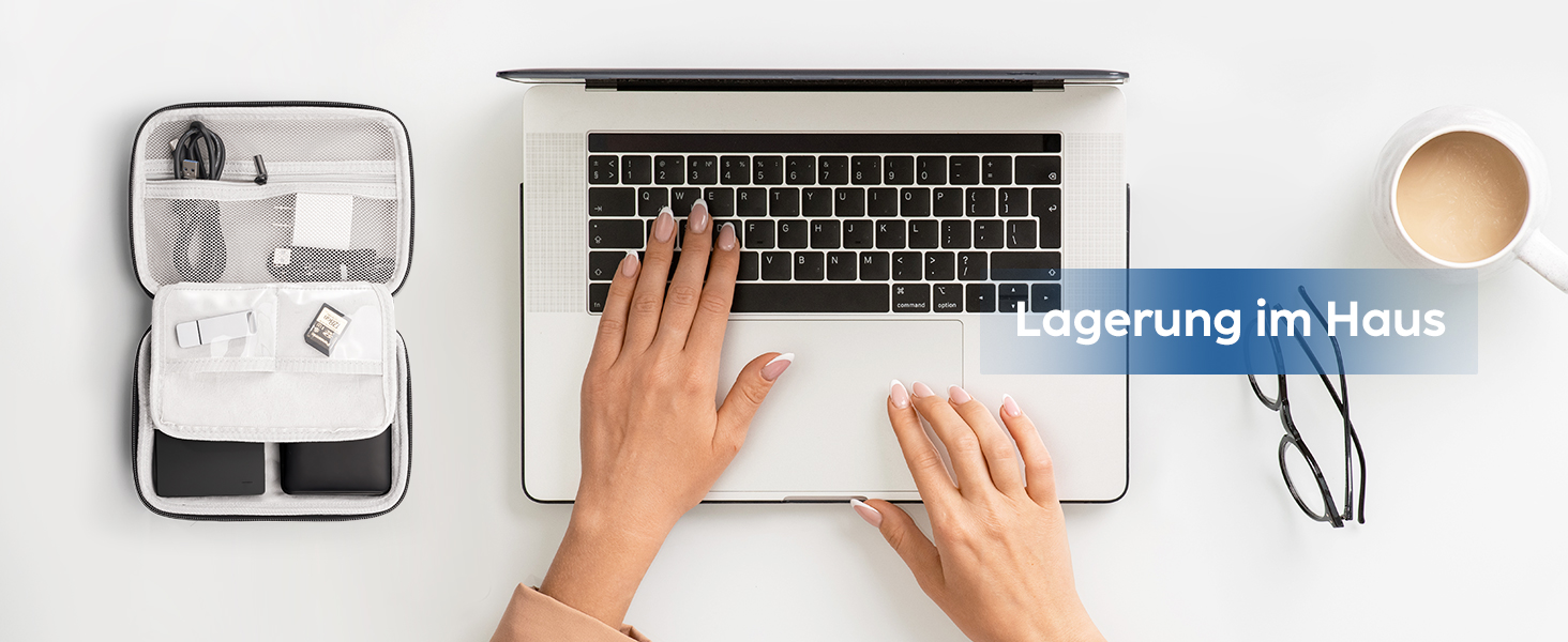 Захисний кейс ProCase для зовнішніх жорстких дисків Canvio Basics, WD Elements, My Passport, Seagate Backup Plus Slim (1/2/3/4TB) - чорний