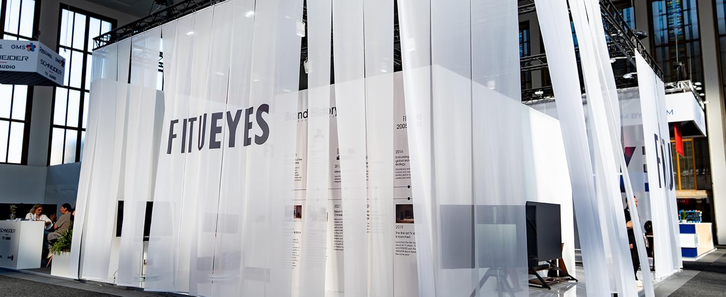 Підставка для телевізора FITUEYES Zen серії, сірого кольору, з натурального буку, поворотна, регульована по висоті, для телевізорів 32-65 дюймів