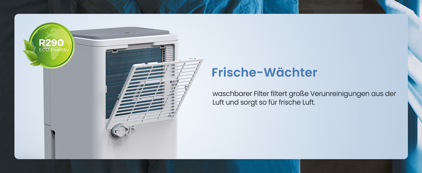 Електричний осушувач повітря Newentor 25L - для підвалу, дому, 215 м³/80 м², з таймером, фільтром, 10 років гарантії