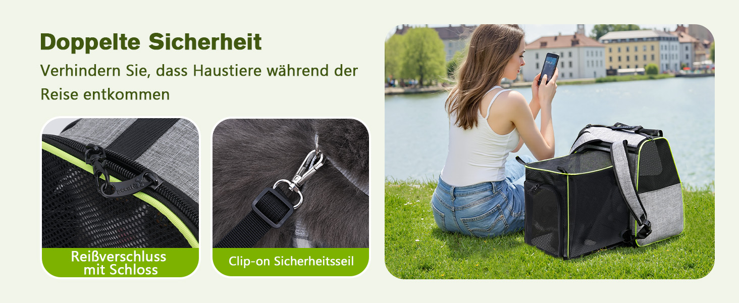 Плед-рюкзак для кота Pecute з сіткою, дихаючий та легкий, для собак та котів до 6 кг (сірий, розширюваний)