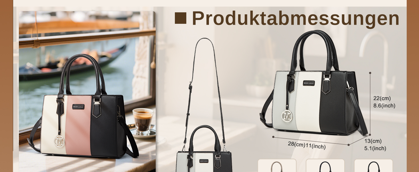 Сумка жіноча Miss Lulu середнього розміру, екошкіра, хакі. З плечовим ремінцем, для офісу, школи, подорожей