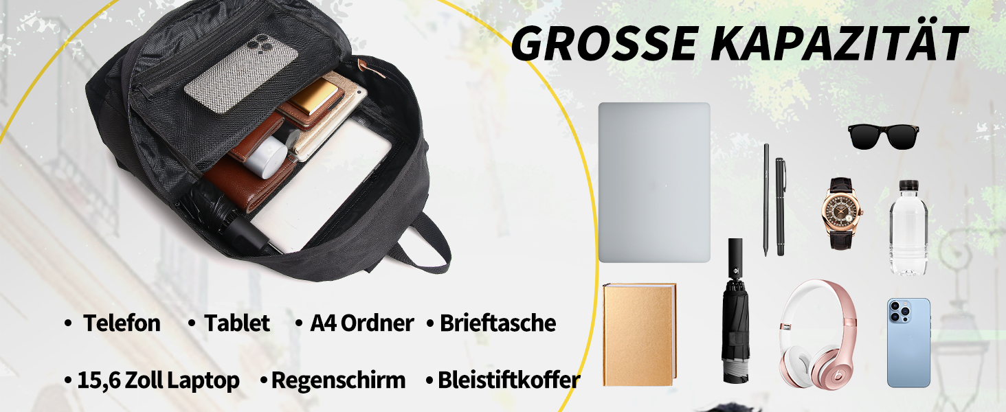 Чорний та камуфляжний рюкзак для ноутбука 15.6 дюймів, водонепроникний, для подорожей, підлітків, хлопців, чоловіків та жінок