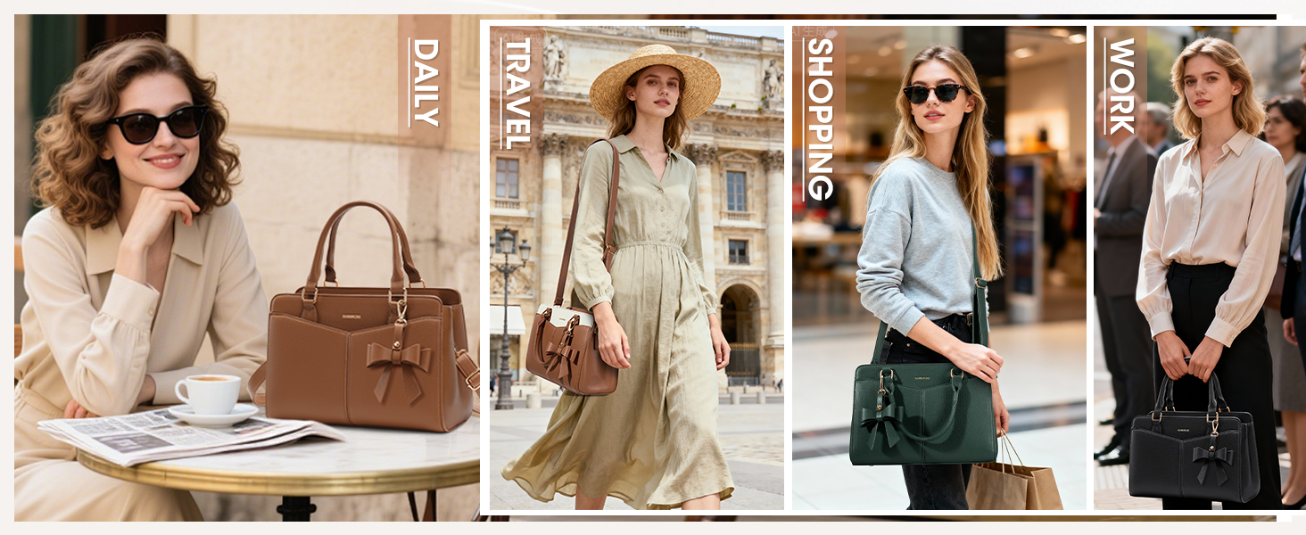 Сумка жіноча RAINSMORE середнього розміру зі штучної шкіри, чорна. Сумка-тоут, сумка на плече, ручна сумка