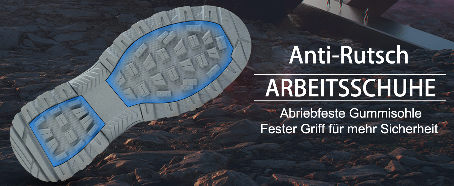 Чоловічі та жіночі робочі черевики ISOOUS з високим захистом, чорні, з металевим підноском, неслизькі, 43 EU