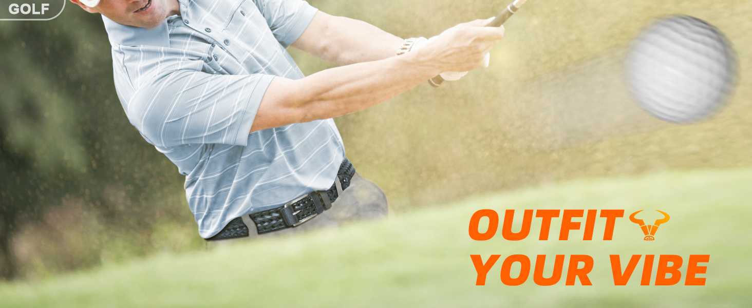 Чоловічі ремені BULLIANT 2 шт. в наборі, плетені шкіряні ремені для гольфу, повсякденного носіння та джинсів, 3,5 см, регульована довжина 120 см (36'-40'), чорний/світло-коричневий, 8115