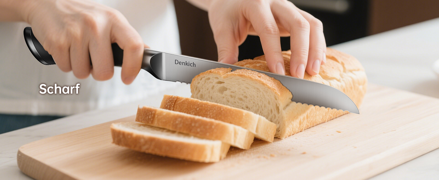 Набір кухонних ножів Messerblock Set, 7 предметів: професійний набір ножів з бруском, німецькі леза з високоякісної нержавіючої сталі, ергономічні ручки, для дому