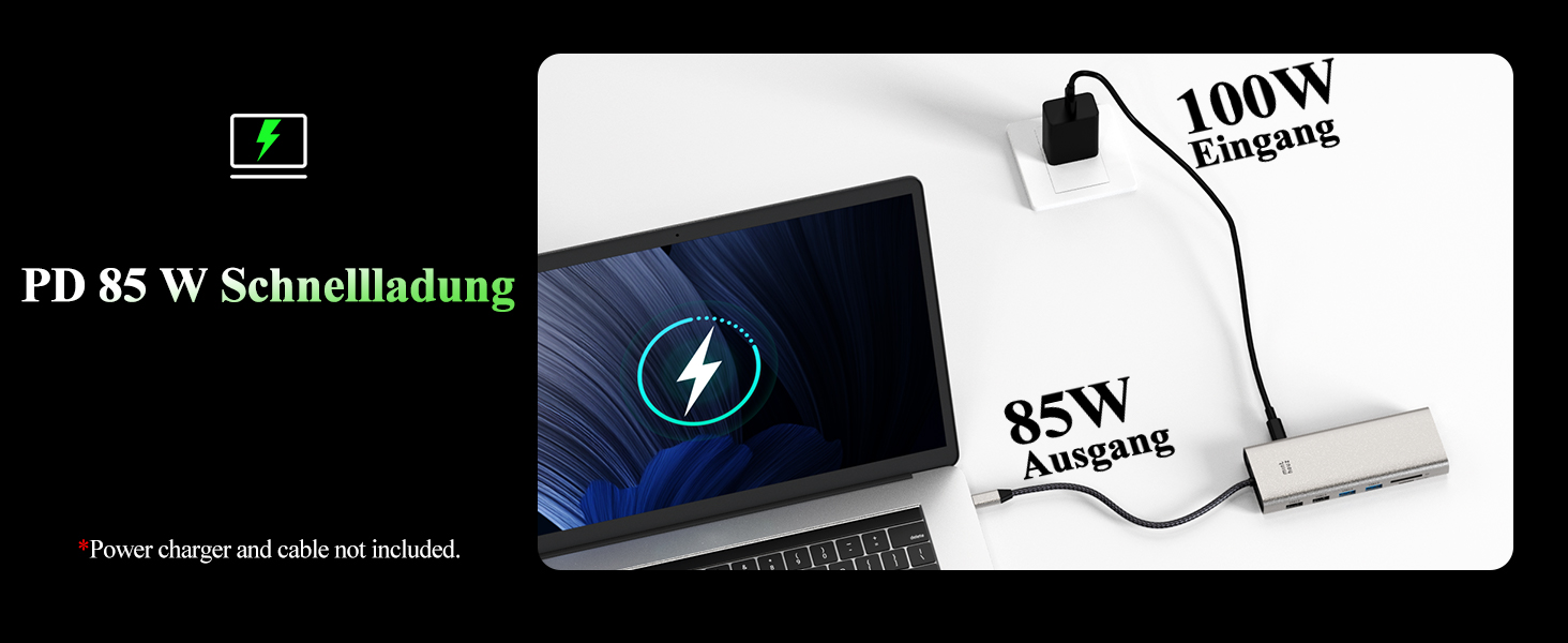 Док-станція Minthouz USB-C для HP, Lenovo, Dell: 12-в-1, 4xUSB, 8K@30Hz/4K@144Hz, 100W PD, Thunderbolt 3/4, 2.5G LAN, SD/TF, 3.5mm, для ноутбуків (Dual HDMI+DP)