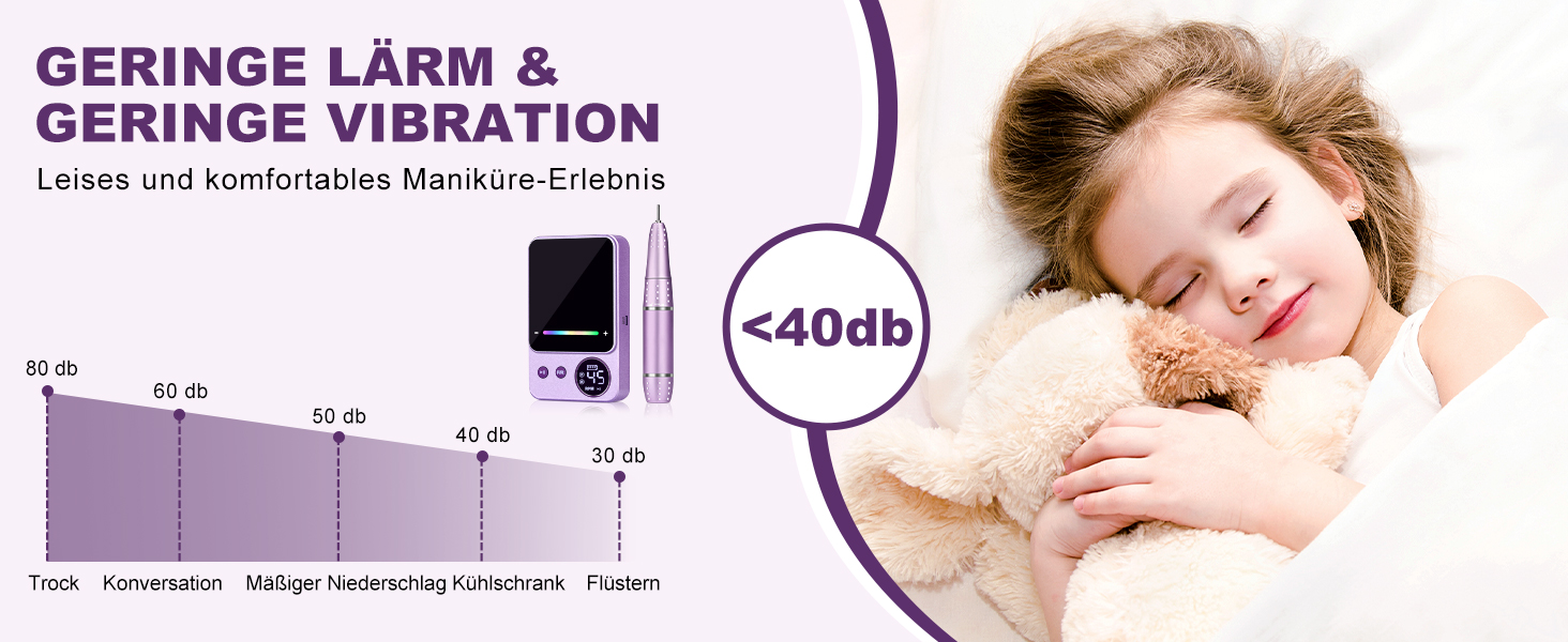 Електричний фрезер для нігтів, 45000 об/хв, професійний манікюрний апарат з LED-дисплеєм, бездротовий набір для манікюру та педикюру