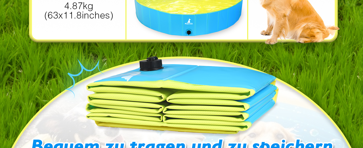 Дитячий басейн для собак та котів, XL (120x30 см), PVC, з неслизьким покриттям