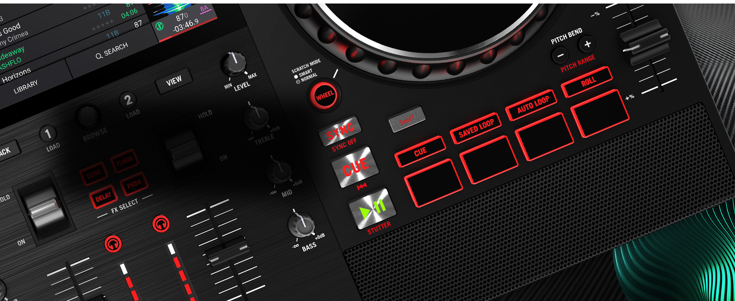 DJ-контролер Numark Mixstream Pro+ з розділенням STEM, 2 деки, Wi-Fi, 7