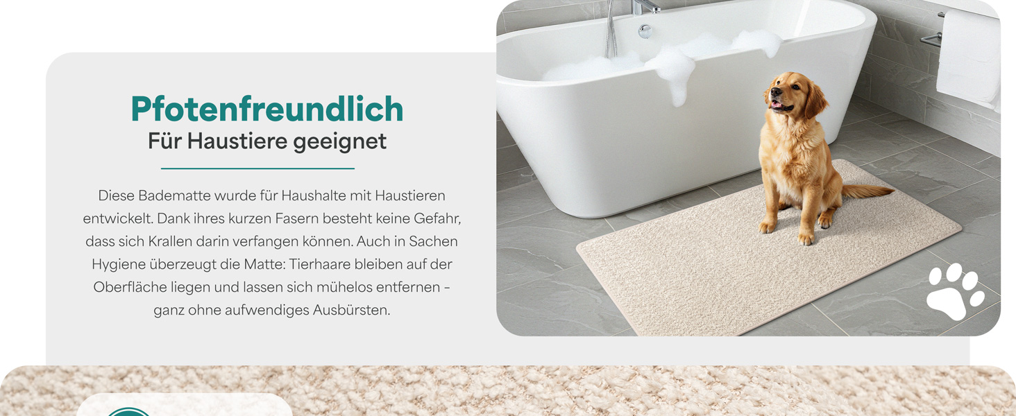 Гігроскопічний килимок для ванної кімнати Beige, протиковзкий та придатний для прання, 40x60 см, бежевий