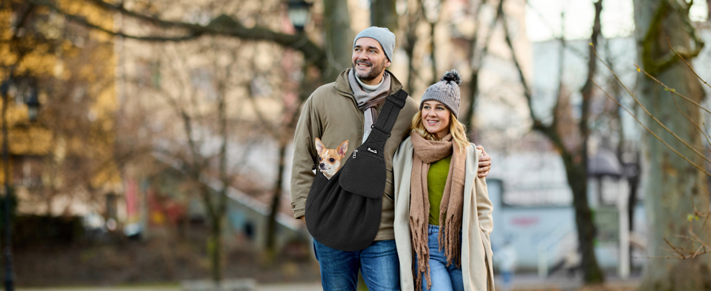 Сумка-переноска для собак SlowTon, чорна, для собак 2,7-5,4 кг