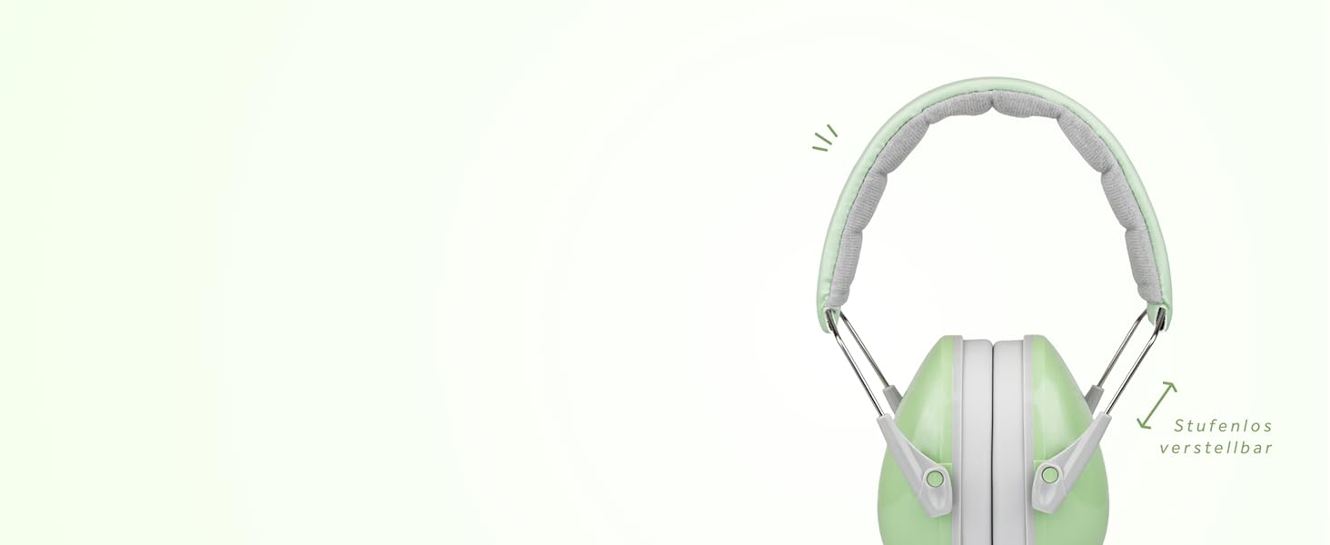Schallwerk® Kapselgehörschutz Kiddies (Matcha Green) – навушники шумозахисні для дітей, преміум-якість, захист від шуму, ідеальні для повсякденного використання та заходів