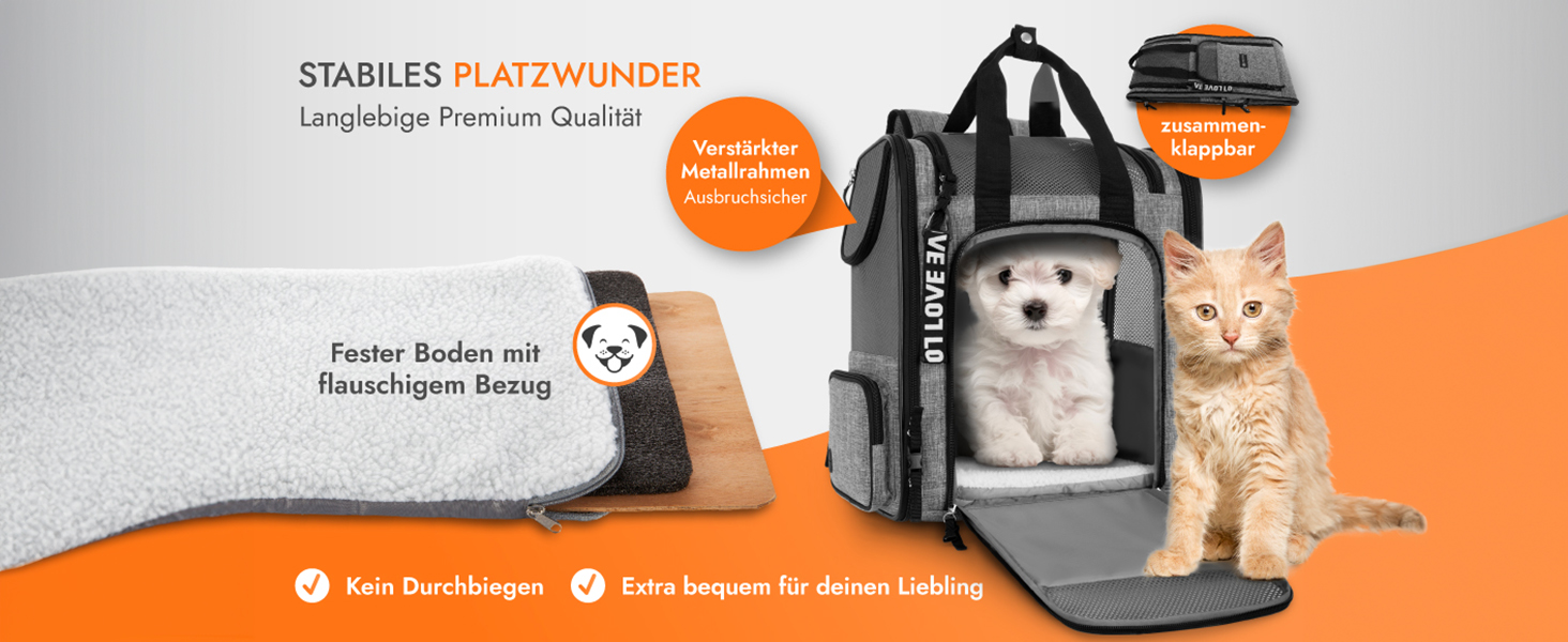 Рюкзак для кота/собаки Premium [3в1] - до 9 кг - з ременем - для прогулянок та транспортування. Ідеальний для походів. Сірий колір