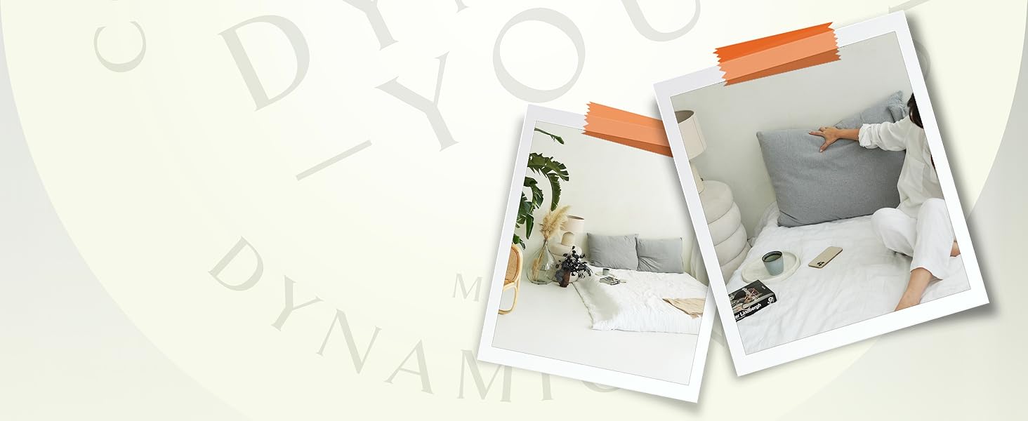 Декоративні подушки DYNMC you з наповнювачем і чохлом, 40x40 см, чорні, 2 шт, OekoTex, для дивана та софи, багато наповнювача, сірі, 60x80 см, 2 шт