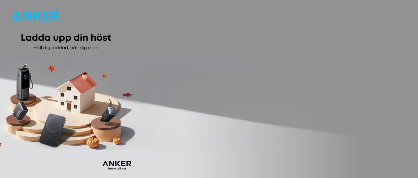 Anker Zolo Powerbank магнітна, 10000mAh, 30W, бездротова зарядка, для iPhone 17/16/15, AirPods та інших пристроїв (Блакитний)