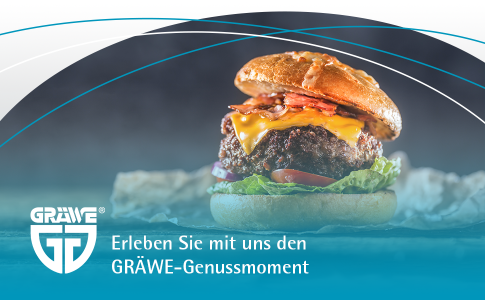 Пресс для бургерів Gräwe з 50 аркушами пергаментного паперу, комплект для приготування смачних гамбургерів, котлет та BBQ з алюмінію з антипригарним покриттям
