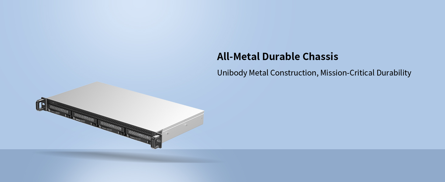 TERRAMASTER D4-320U: 4-слотове HDD корпус для монтажу в стійку з USB 3.2 Gen2 та 10 Gbit/s інтерфейсом, Hot-Swap, Plug-and-Play (без жорсткого диска)