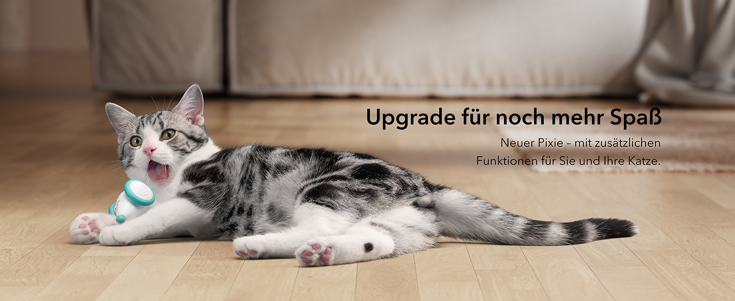 PETLIBRO Interactive Cat Toy, Automatic Toy for Cats with LED Lights, Smart Electric Pet Toy, USB Rechargeable, Auto On/Off
