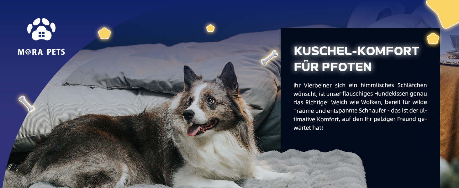 М'яка килимок-підстилка для собак Mora Pets: неслизька, тепла, сіра, 76 x 48 см