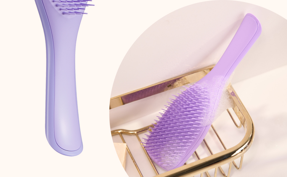 Тангл Тізер Ultimate Detangler - щітка для кучерявого волосся, 3C-4C, для визначення локонів та зменшення пуху, манго-рожева