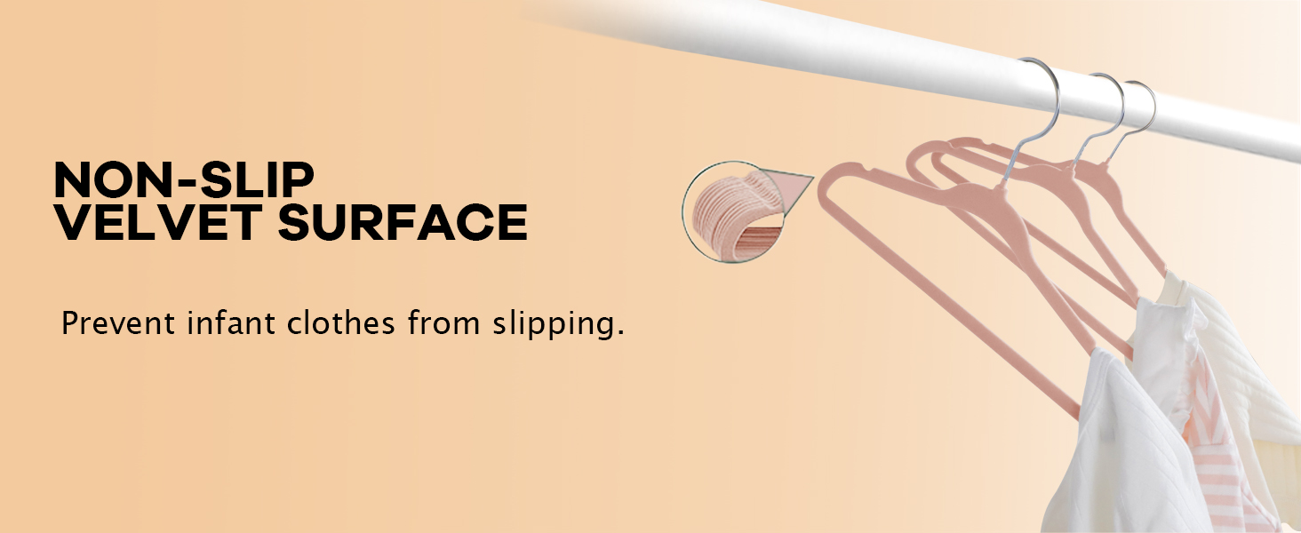 Набір вешалок для дитячого одягу ManGotree з оксамитовим покриттям (30 шт.)