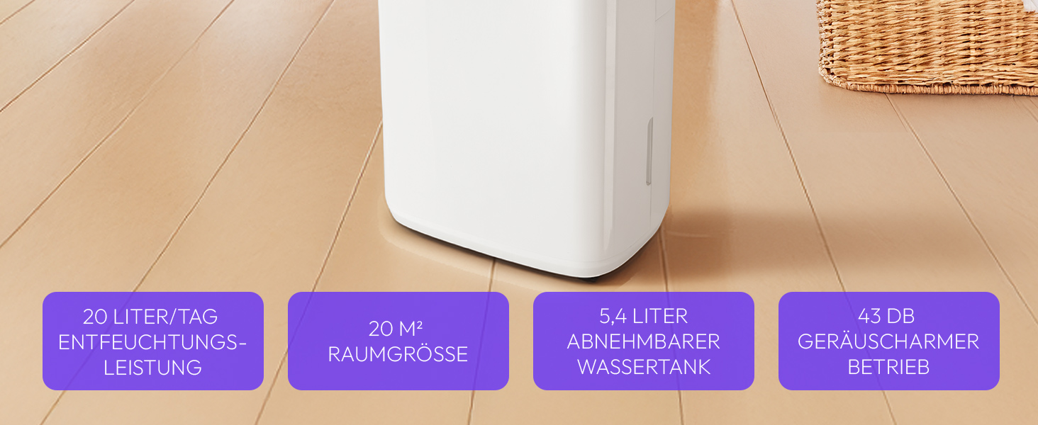 Електричний осушувач повітря MEDION DH10 - 12L, 15м², тихий, з таймером