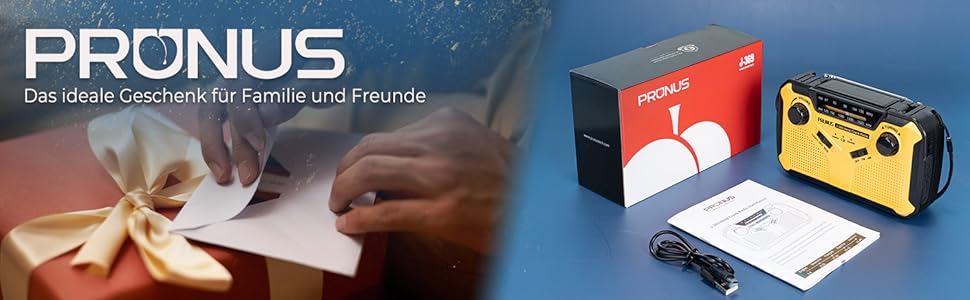 Радіо PRUNUS J-369: FM/AM, сонячне, з ручним заводом, Power Bank 3000mAh, SOS, ліхтарик для кемпінгу та надзвичайних ситуацій [Зелене] (Чорний та жовтий)