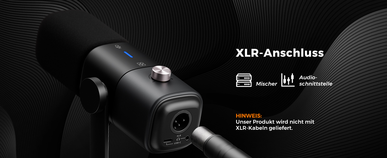 Динамічний мікрофон NearStream USB/XLR для PC Gaming, Streaming, Podcast. З регулюванням гучності, LED кнопкою Mute та кріпленням. Сумісний з MAC, PS4, PS5, Mixer (AM10X)